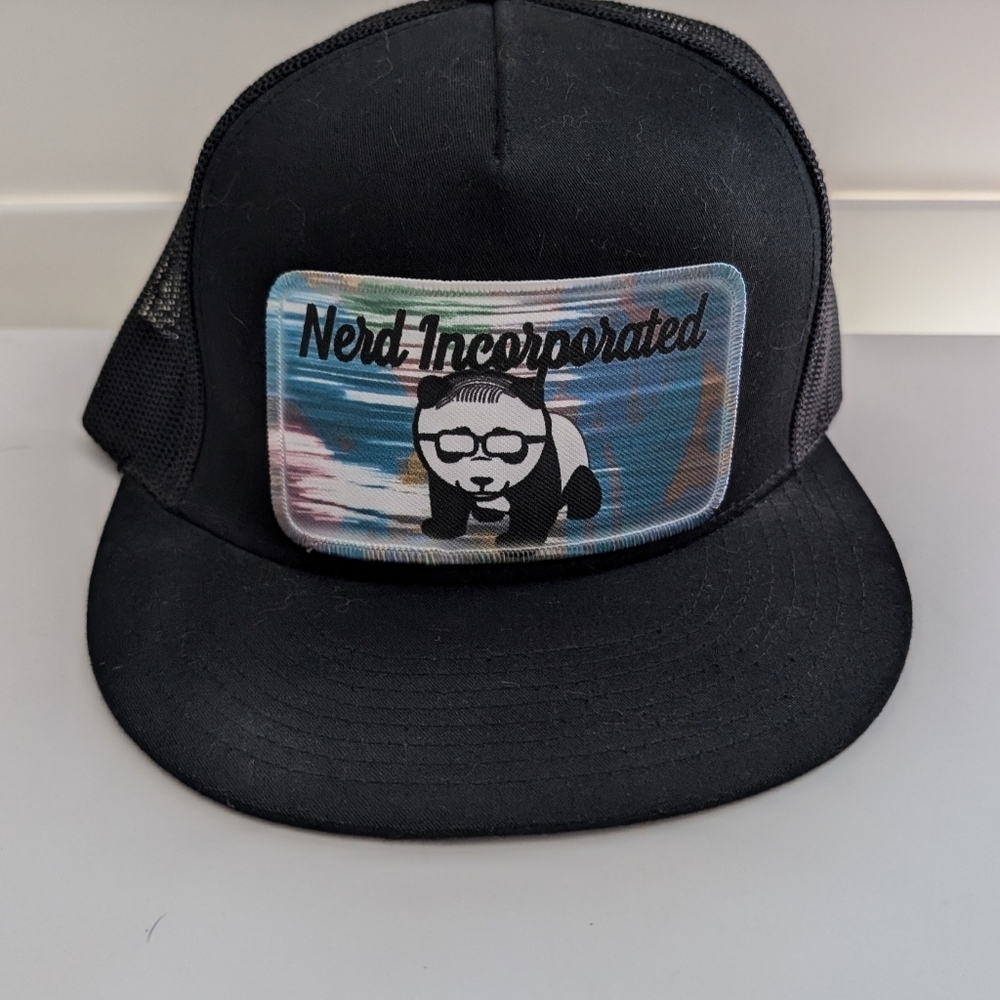 Nerd Incorporated Panda Trucker Hat